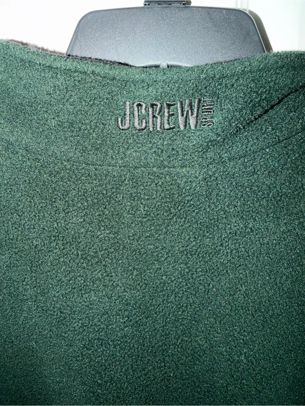 J. Crew Dark Green Half-Zip Fleece Pullover - Picture 2 of 2